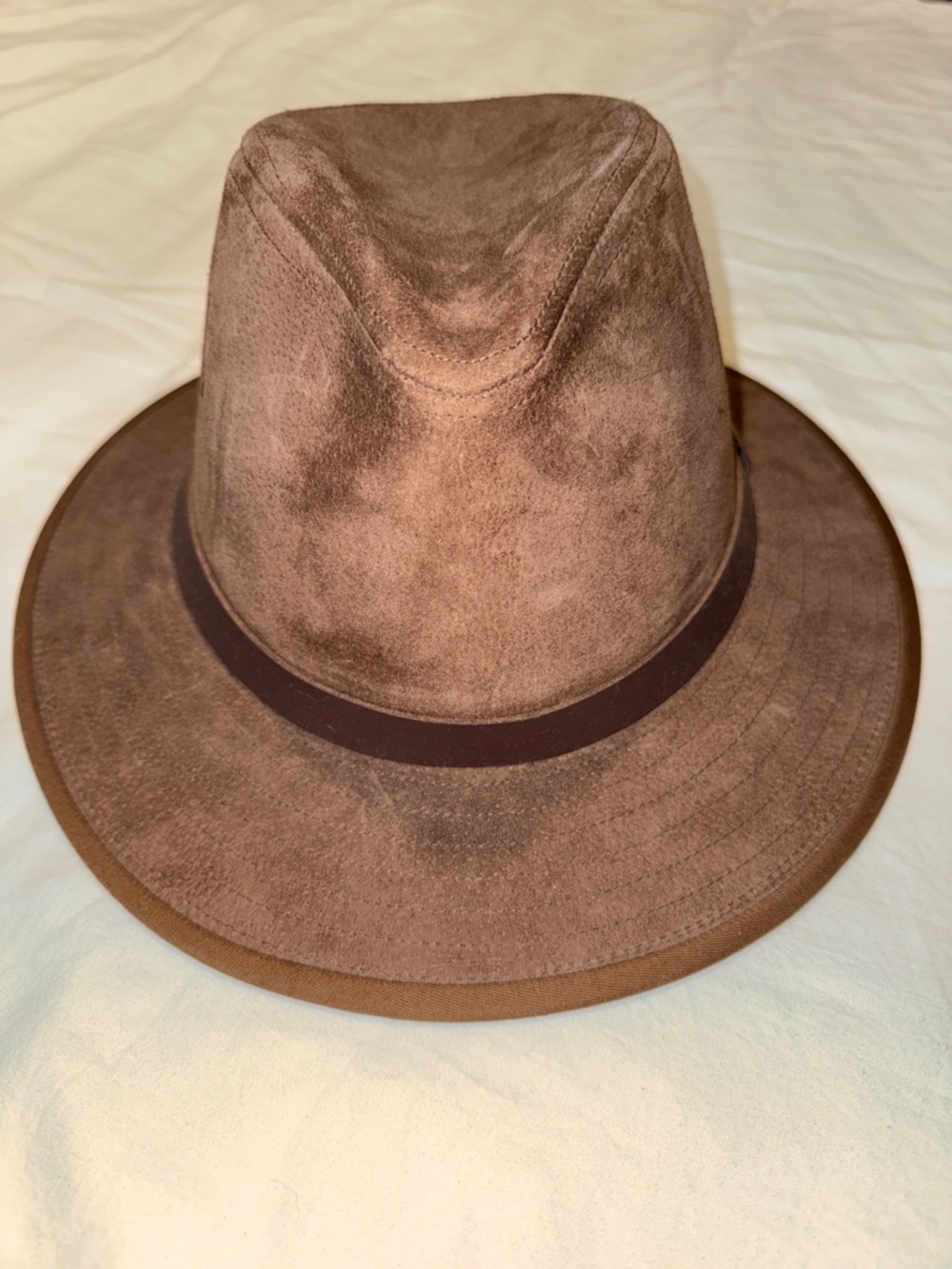 Henschel Hat Company Medium Stallion Outdoor Leather Safari Hat Pristine